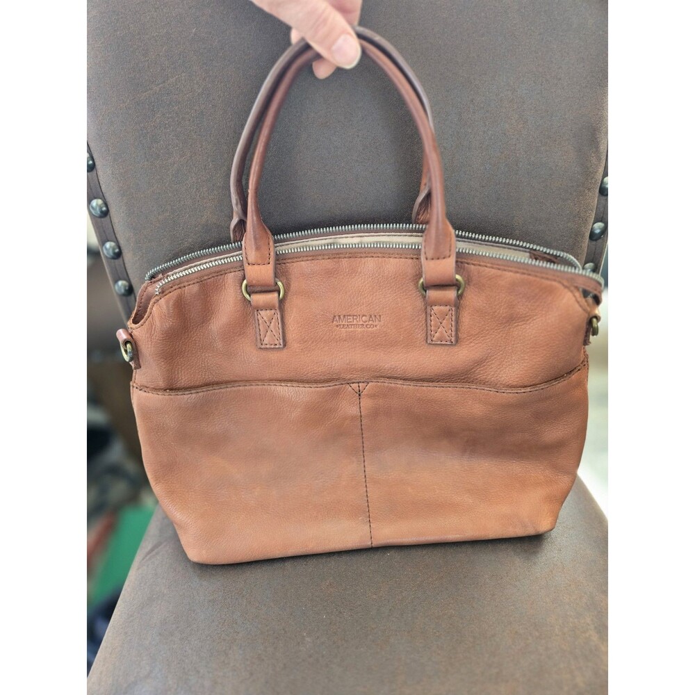 American Leather Co. Carrie dome satchel bag